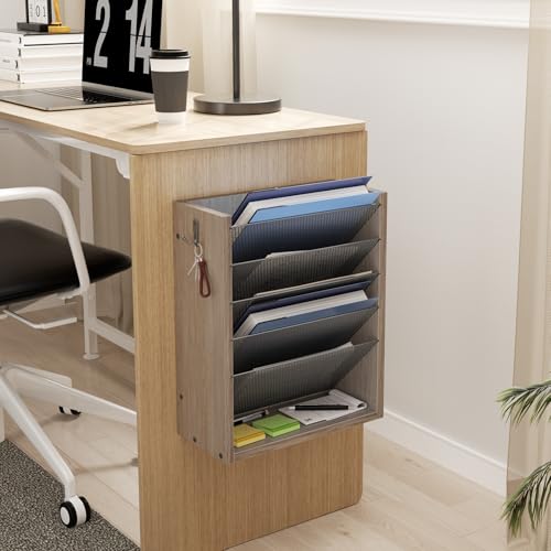 Mail Organizer Wall Mounted, 6-Slot Hanging File Organizer - Image 6