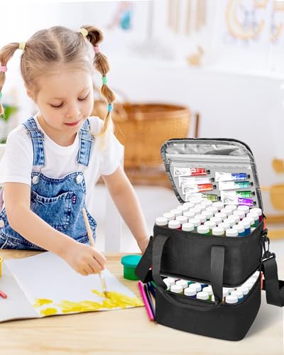 Acrylic Paint Organizer Bag for 72 Bottles (2 oz) | Home Organization - Image 3