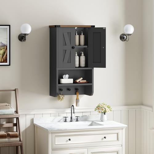 MAHANCRIS Bathroom Wall Cabinet, Farmhouse Wall-Mounted - Image 6