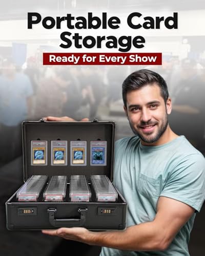 4-Row Graded Card Case - Graded Card Storage Box | Home Organization - Image 8