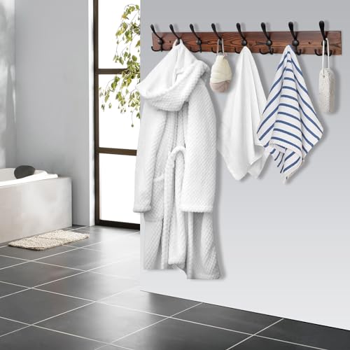 Kuhome 32.2'' Large Coat Rack Wall Mount Coat Hooks Coat - Image 6