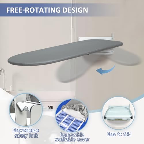 VerRich Foldable Wall Mounted Ironing Board 36” x | Laundry & Clothing - Image 4
