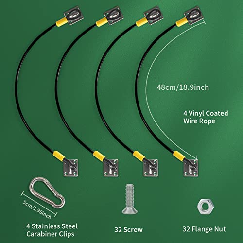 Universal Trash Can Lid Lock with Coated Steel Cable, 4 Pack - Image 4