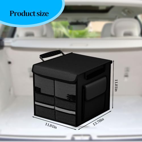 HZEL Car Trunk Organizer with Lid, Foldable Slip Resistant - Image 3
