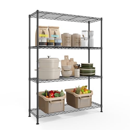 SONGMICS 4-Tier Bathroom Shelf, Storage Rack for Small Space - Image 2