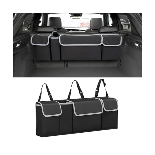 AUCELI Car Trunk Organizer, Hanging Backseat Storage Bag, Black - Image 2