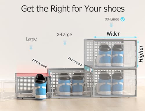 Kuject XX-Large Shoe Storage Boxes 12 Pack, Clear St | All Products - Image 4