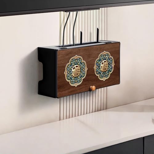 Wall Mounted Router Storage Box,WiFi Router Hidden Storage Box - Image 2