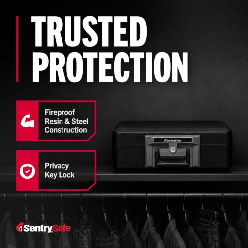 SentrySafe Fireproof Safe Box with Key Lock, Chest S | All Products - Image 4