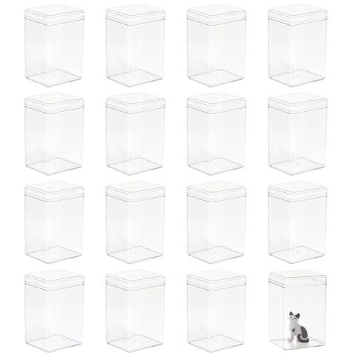 OLYCRAFT 16 Pack Clear Acrylic Display Case for Figures - Image 2