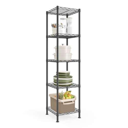 SONGMICS 5-Tier Bathroom Shelf, Storage Rack for Small Space - Image 2