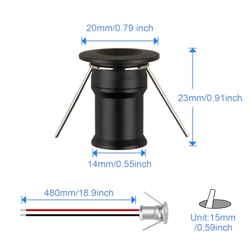 902 120°LED mini Spotlight,DC12V 1W - Image 6