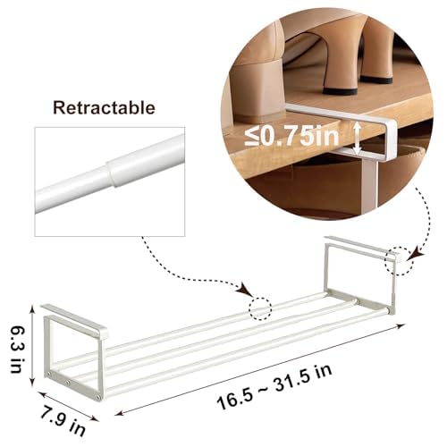 Expandable Shoe Rack Organizer - Adjustable Shoe Rack & Under - Image 3