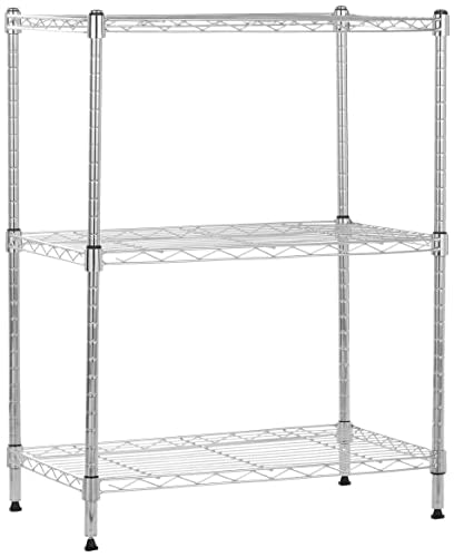 Amazon Basics 3-Shelf Adjustable Heavy Duty Steel Wire Shelving - Image 2
