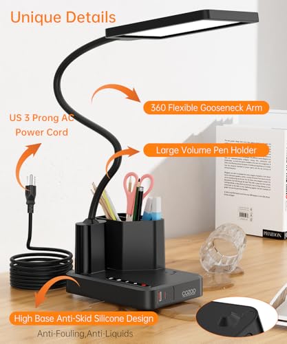 Desk Lamp, COZOO LED Desk Lamps for Home Office with | All Products - Image 7