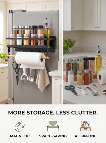 Magnetic Spice Rack for Refrigerator Fridge Side Organizer - Image 5