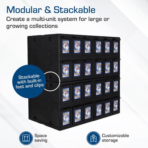 BCW 6-Drawer Card Catalog, Black - Image 6