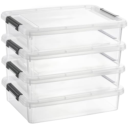 Citylife 5.3Qt 4Packs Clear Craft Organizers and Storage - Image 2