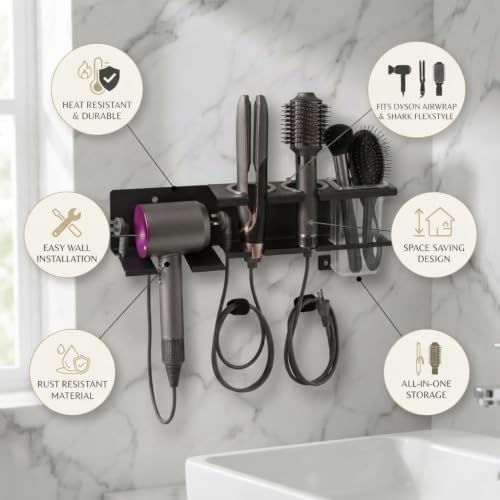Hair Tool Organizer Wall Mount, Hot Tools Organizer - Image 6