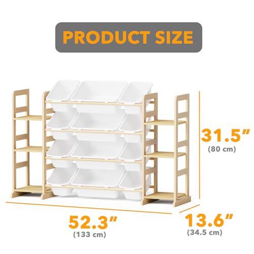SpaceAid Toy Storage Organizer with 6 Shelves and 12 Bins - Image 3
