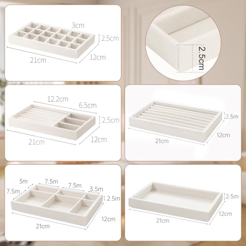 10 Pack Jewelry Organizer Tray Drawer Inserts Stacka | Jewelry Organiz - Image 6