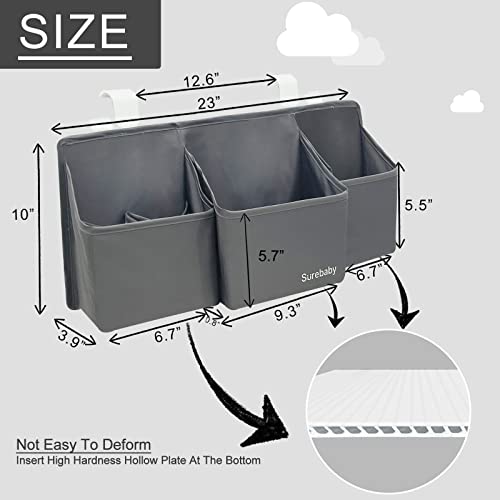 Hanging Baby Diaper Caddy, 3-in-1 Diaper Caddy Organizer - Image 3