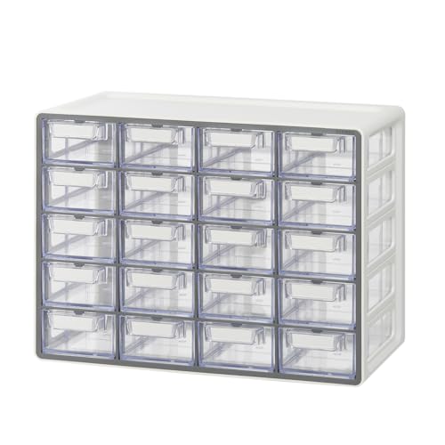Blue Ginkgo 20-Drawer Storage Cabinet Organizer, Grey - Image 2