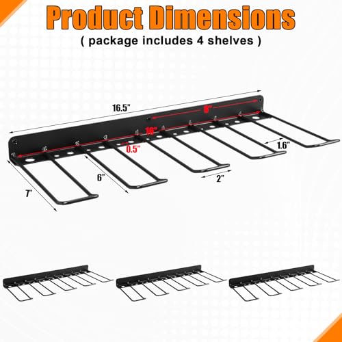 Frienda 4 Pack Power Tool Organizer Drill Holder Wall | Garage Storage - Image 3