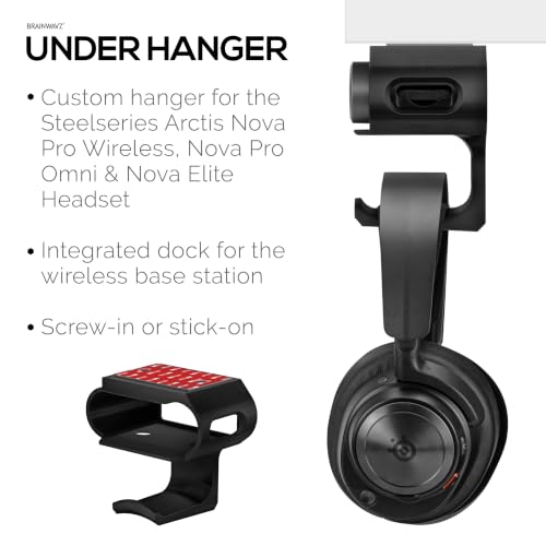 Under Desk Headphone Hanger Stand for Steelseries Arctis - Image 4
