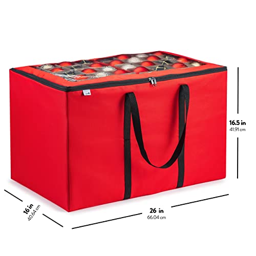 ZOBER Christmas Ornament Storage Box - Stores 200 3" - Image 3