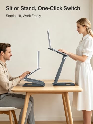 tounee Laptop Stand for Desk Adjustable Height, Tele | All Products - Image 4