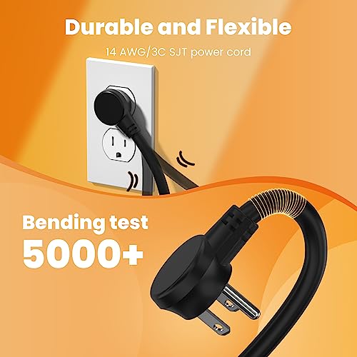 12 Outlet Long Power Strip, 2100 Joules Surge Protector - Image 5