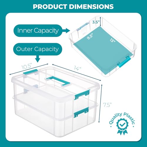 Tribello Craft Box & Art Supply Storage Organizer – - Image 3