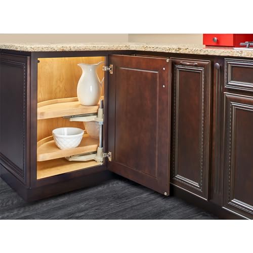 Rev-A-Shelf 32" Half-Moon Dual Tier Lazy Susan for Corner - Image 6