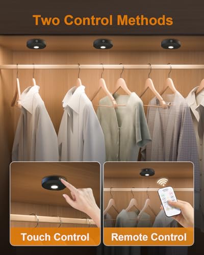 WILLED Puck Lights with Remote Control,3 Colors Under Cabinet - Image 7