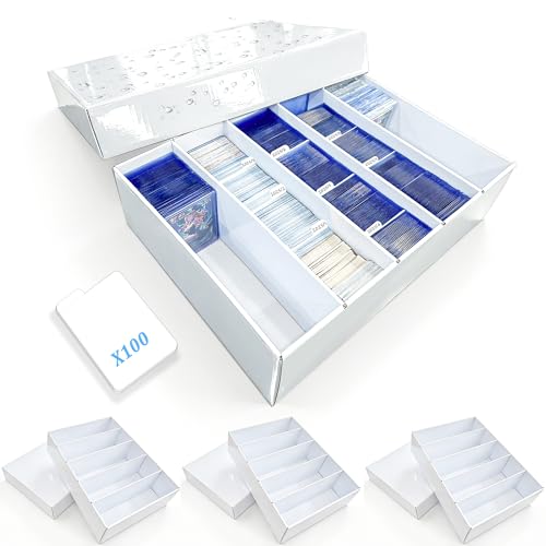 4-PACK 5 Row Trading Card Storage Box for 5000ct TCG / - Image 2