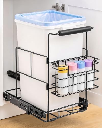 Bulado Pull Out Trash Can Under Cabinet, Supports 125 lbs - Image 2
