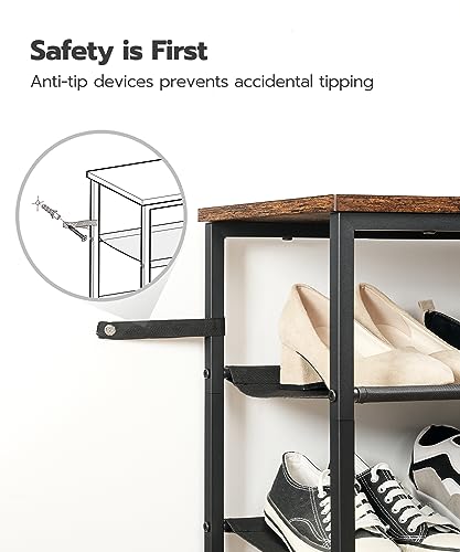 HOOBRO Shoe Rack, 4 Tier Shoe Storage Organizer with 3 Oxford - Image 7