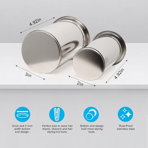 3-Inch 1Pcs and 2-Inch1Pcs Hot Tool Holder Canister - Image 3