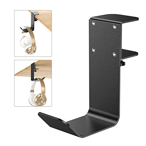 Clamp-On Under Desk Headphone Holder/Backpack Hook/PC - Image 2
