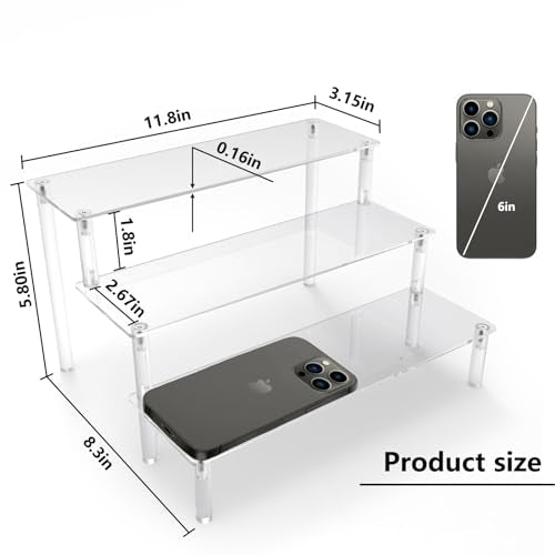 AZEAM Acrylic Display Riser, Clear Perfume Organizer | All Products - Image 4