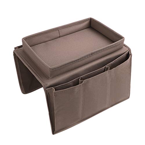 Sofa Armrest Organizer with Cup Holder Tray Couch Arm Chair Caddy - Image 5