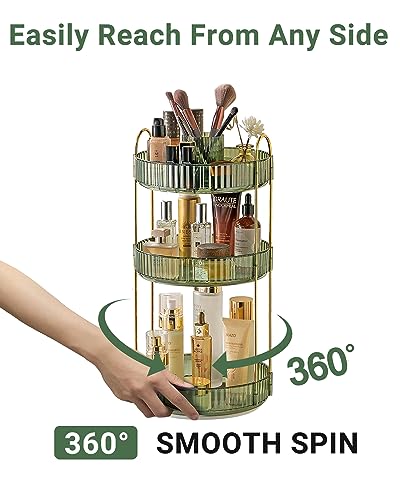 Asayuee 360 Rotating Makeup Organizer,3 Tier Large C | All Products - Image 4