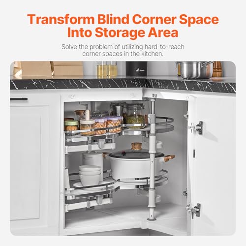 VEVOR Swing Left Blind Corner Cabinet, Pull Out Organizer - Image 5
