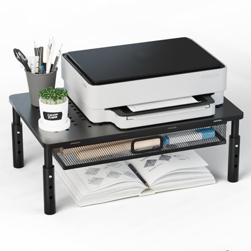 Desktop Printer Stand with Drawer,Desk Organizer for Home Office - Image 2