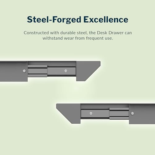 Vari Steel Under Desk Drawer - Slim Undermount Storage Organizer - Image 7
