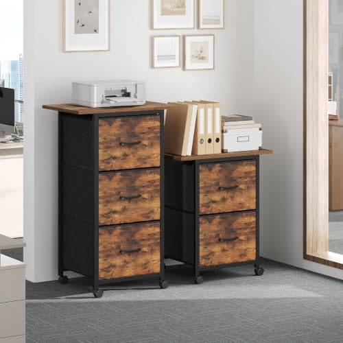 MAHANCRIS 2 Drawer File Cabinet, Vertical Filing Cabinet - Image 3