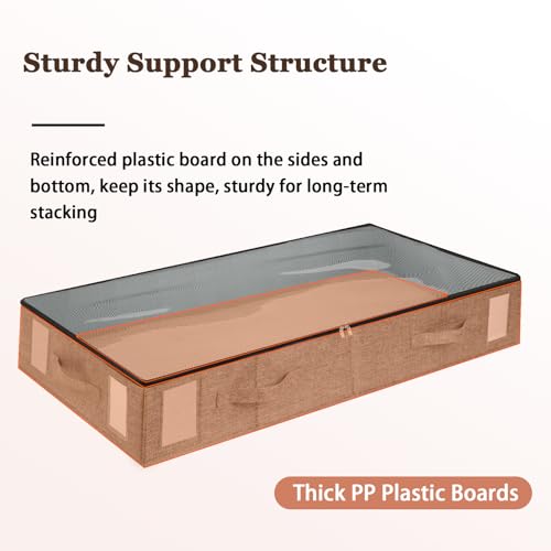 combocube 2 Pack Under Bed Storage Containers, Stackable Closet - Image 3