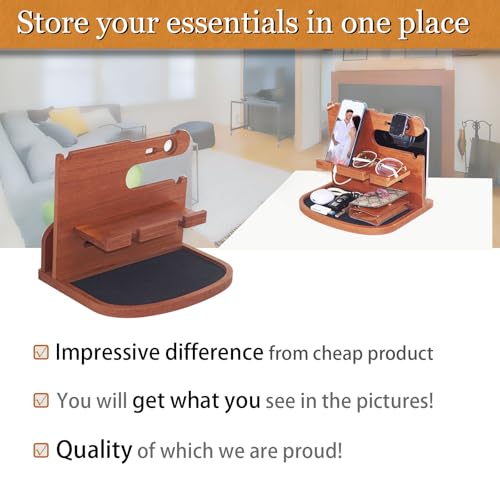 Krismax Wood Phone Docking Station for Men,Husband - Image 4