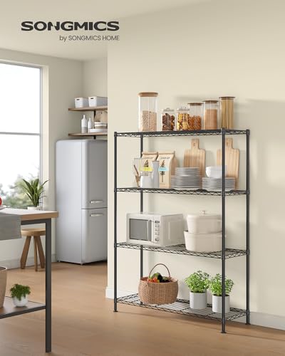 SONGMICS 4-Tier Bathroom Shelf, Storage Rack for Small Space - Image 3